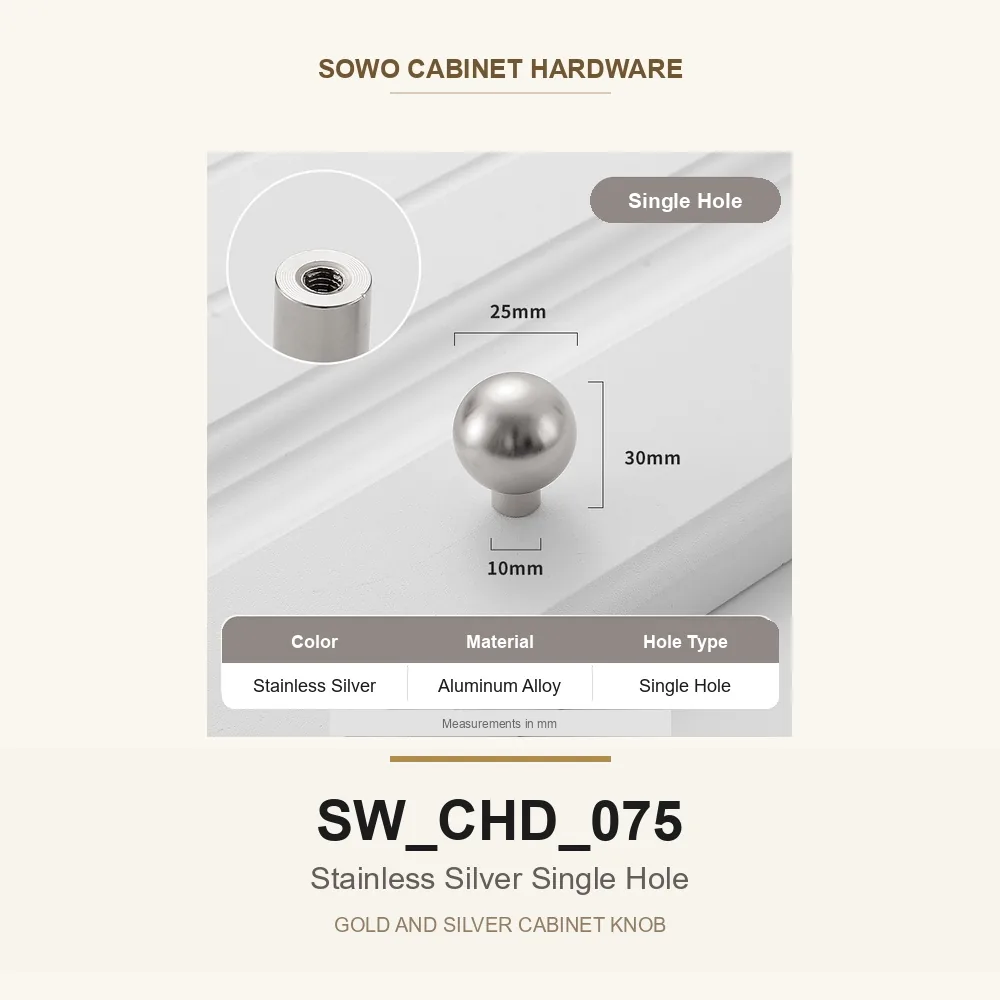 SW-CHD-075 cabinet handle option