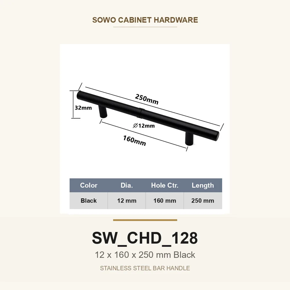 SW-CHD-128 cabinet handle option