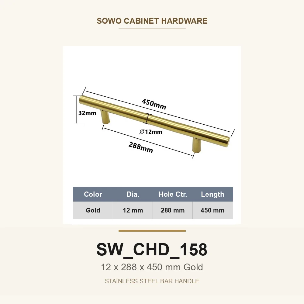 SW-CHD-158 cabinet handle option