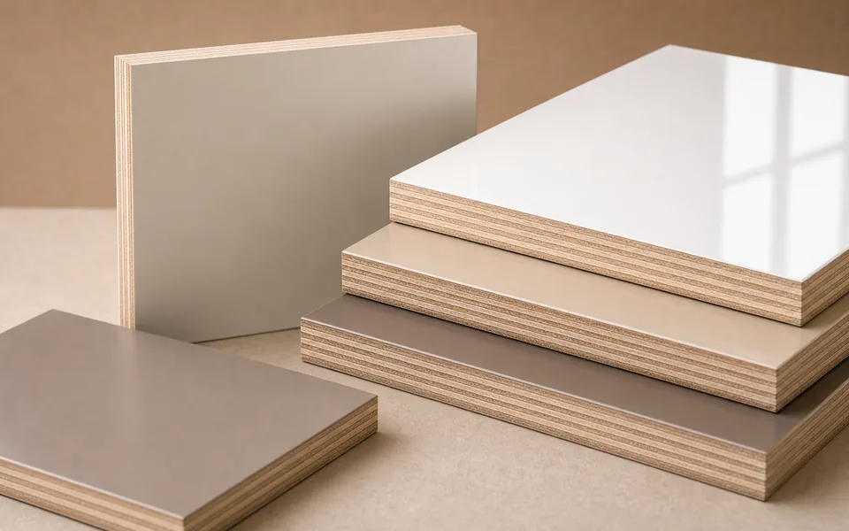 Materiales de contrachapado laminado con PET