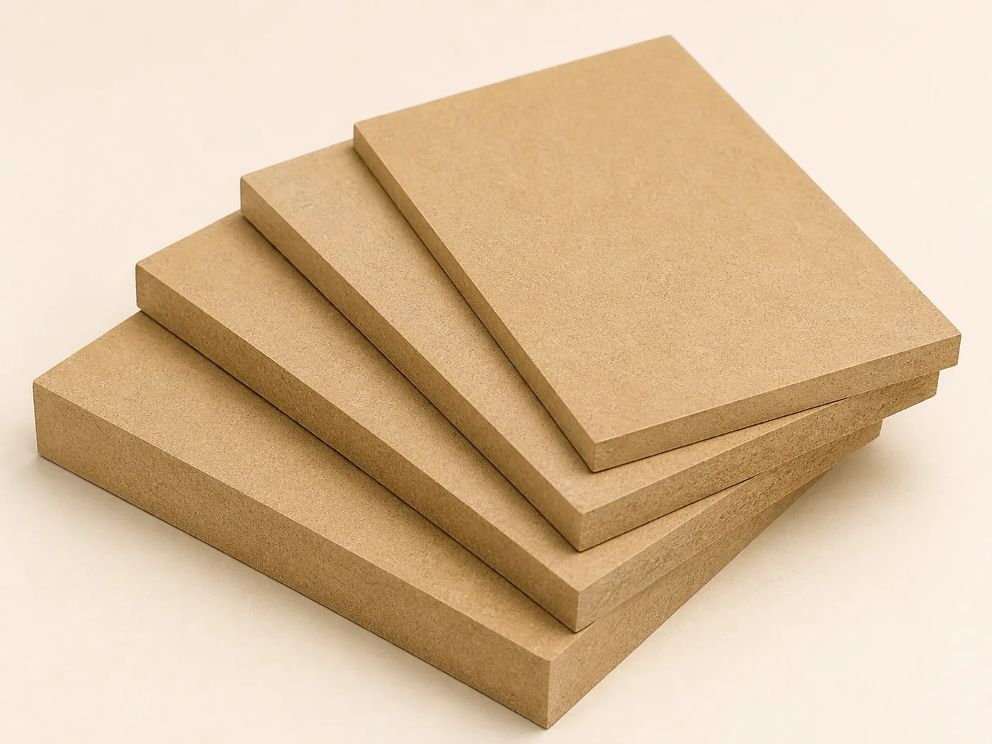 Panel thickness samples prepared for thickness checking